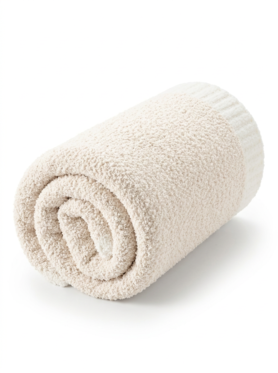 Luxe Feather Knit Blanket