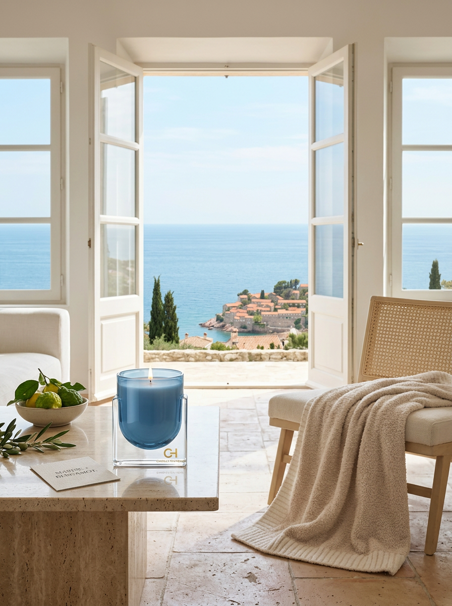 Marine + Bergamot — 12oz Luxury Soy/Coco Candle